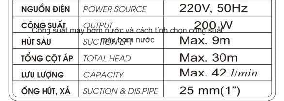 cong suat may bom nuoc 1